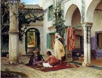 unknow artist Arab or Arabic people and life. Orientalism oil paintings 91 China oil painting art